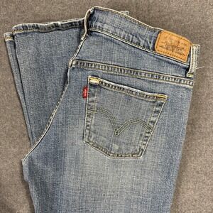 Levi's 515 Bootcut Jeans Womens 6M Blue Mid‎ Rise Denim 30x32 Stretch Cowgirl
